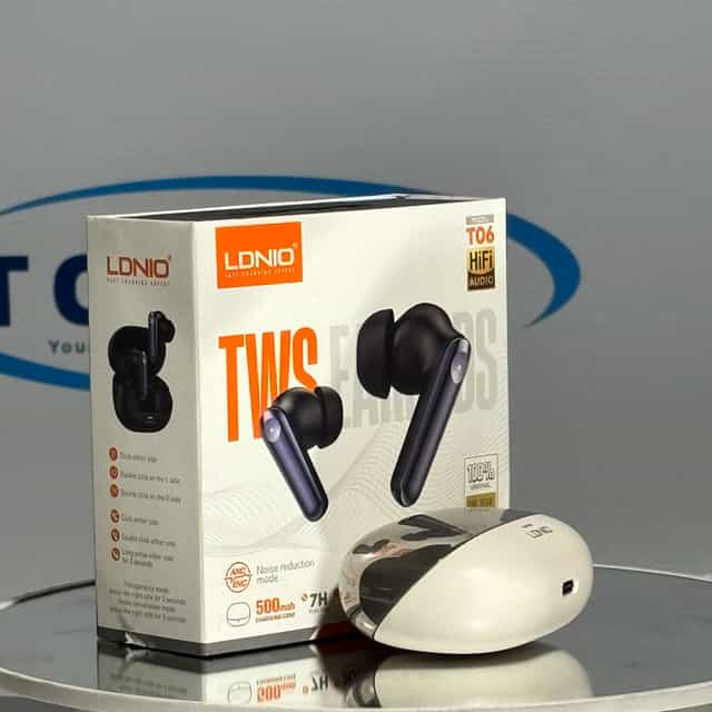 LDNIO-T06-TWS-Earbuds-Pro3-Bluetooth-53-Noise-Cancelling-Kenya-2.jpg Premium T06 TWS Pro3 Earbuds - ANC Wireless - Kenya.