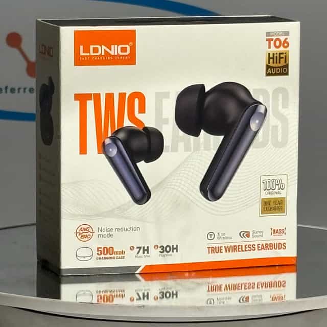 LDNIO-T06-TWS-Earbuds-Pro3-Bluetooth-53-Noise-Cancelling-Kenya.jpg Premium T06 TWS Pro3 Earbuds - ANC Wireless - Kenya.