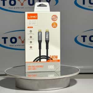 LDNIO-T11C-USB4-40Gbps-240W-Thunderbolt-Cable-Kenya-Nairobi.jpg Next-Gen T11C USB4.0 Type-C to Type-C Thunderbolt Cable - 240W 8K.